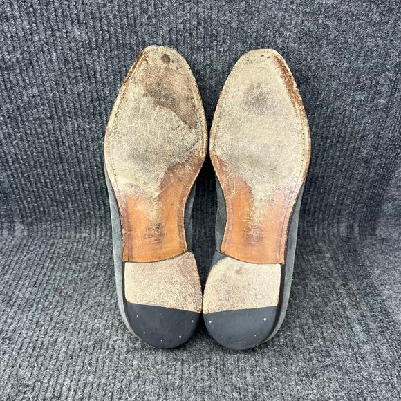 Jack Erwin Suede Penny Loafer Dress Shoes Grey Leather Mens Size 11